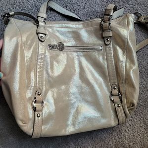 COACH Alexandra Gold Shimmer Crossbody